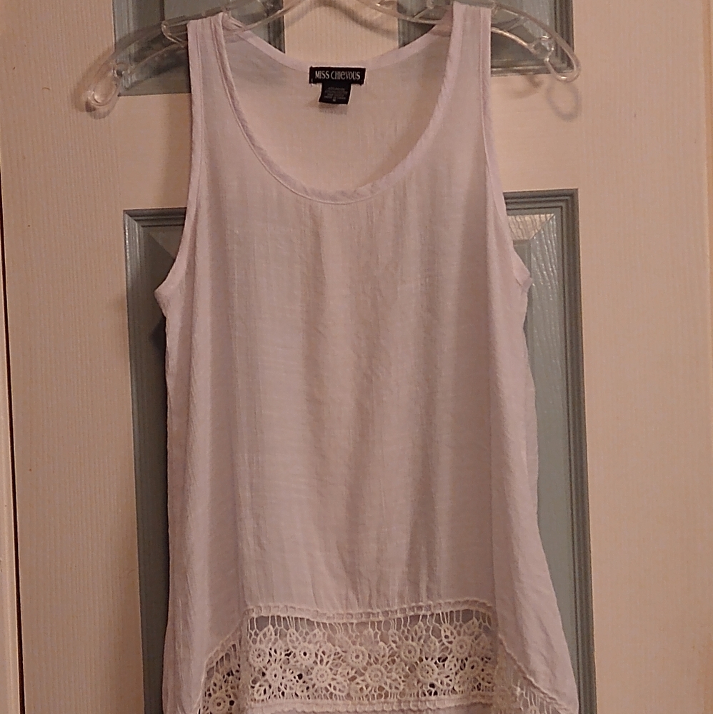 Miss Chievous White Crochet Top
